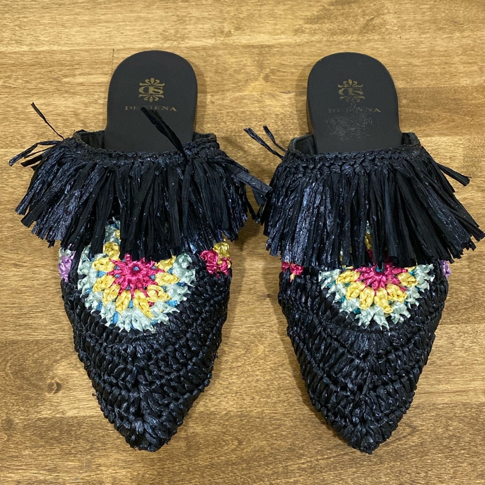 De Siena Mule Clogs Natural Raffia Anthropologie